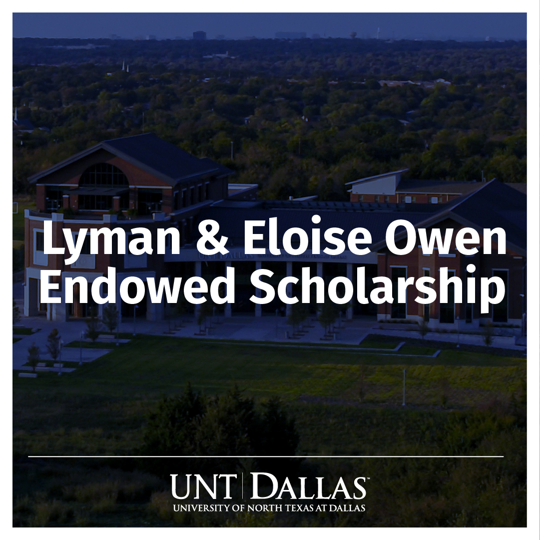Lyman & Eloise Owen Endowed Scholarship