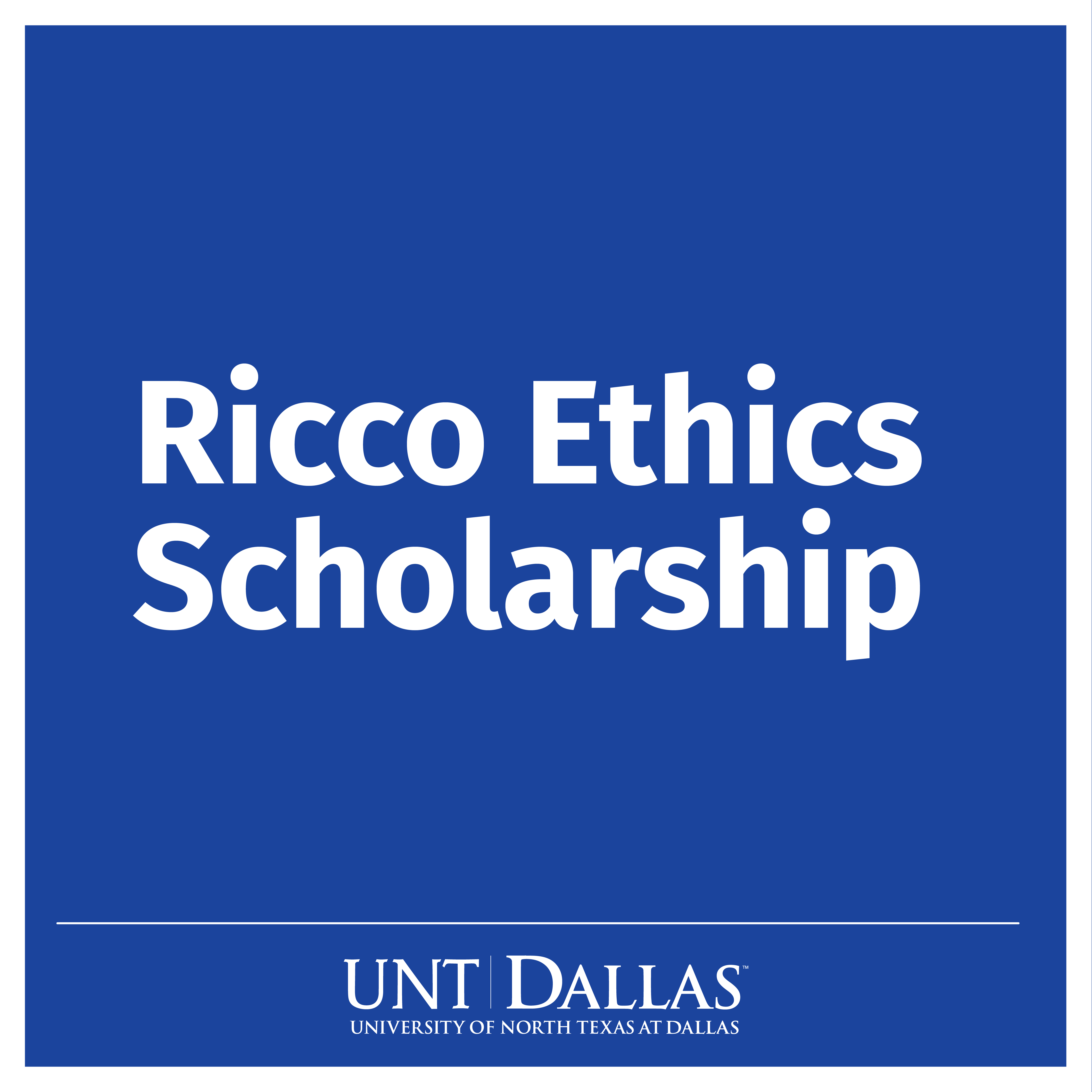 Ricco Ethics Scholarship