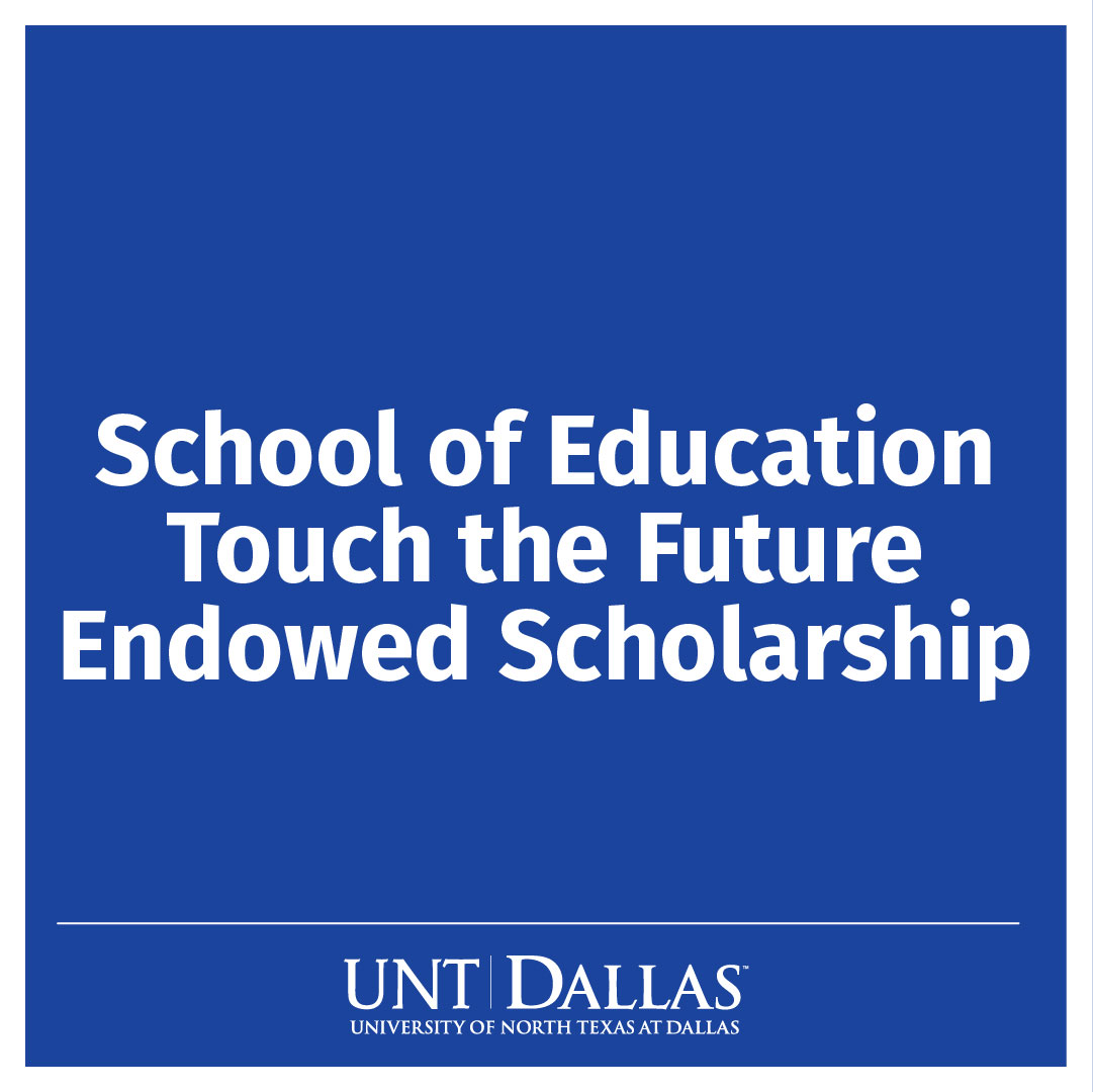 School of Education Touch the Future Endowed Scholarship