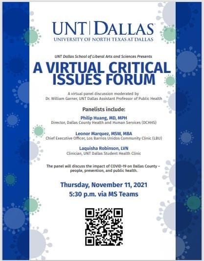 Virtual Critical Issues Forum Flyer