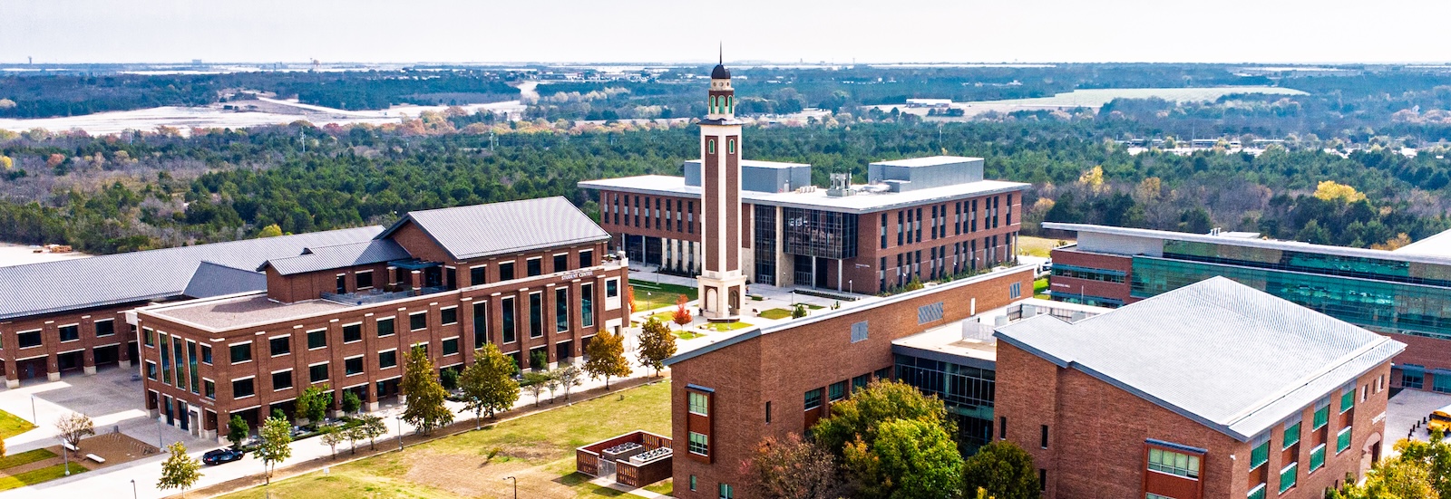 aerial view of campus