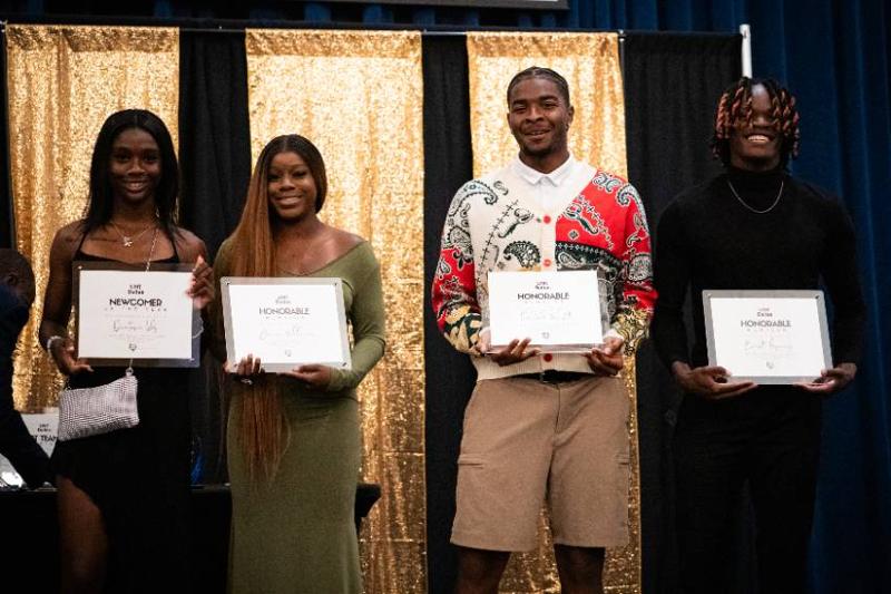 Four of the Student-Athletes Honored at the 2026 Campus Awards Ceremony
