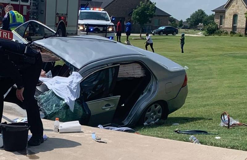 Wreckage of the Car Maddie Mansell Was Riding In