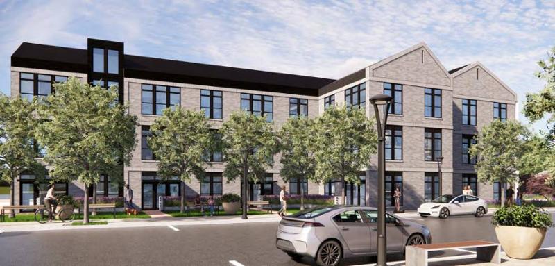 Artist's Rendering of New Homes in the Rivulet Development