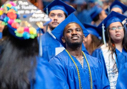 unt dallas student at commencement