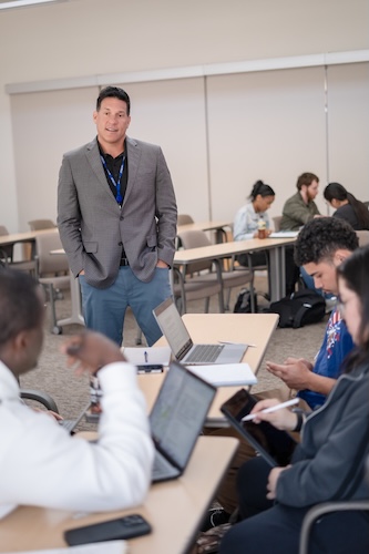 professor in classroom