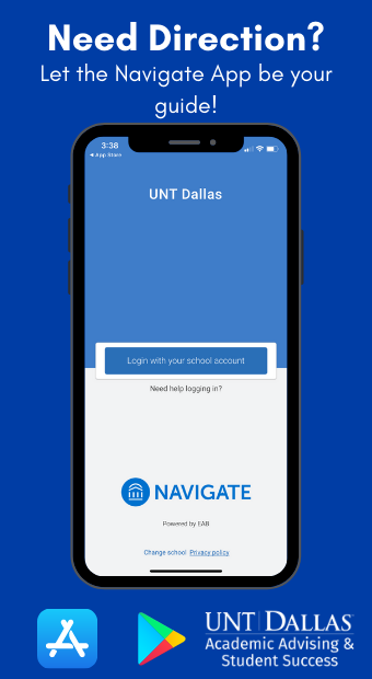 Download the Navigate App on your apple or Android device
