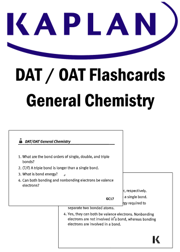 DAT / OAT General Chemistry Flashcards